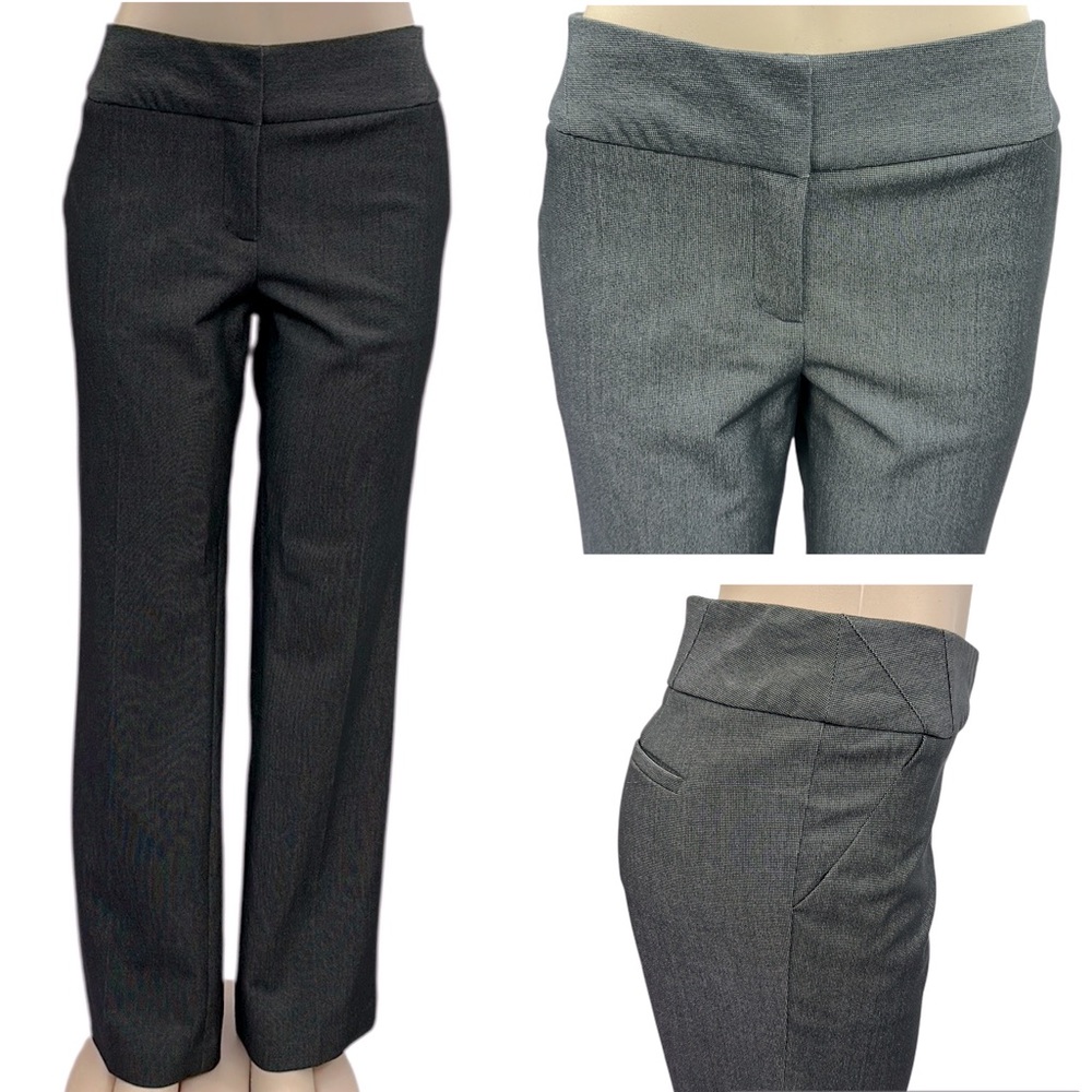 Amanda and Chelsea Marled Black Bootcut Leg Dress Pants Womens 10